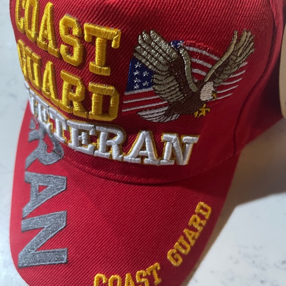 US Coast Guard Retired Cap Red never worn brand new - Picture 6 of 7